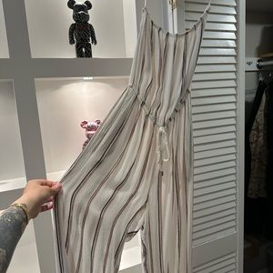 Elan striped jumpsuit